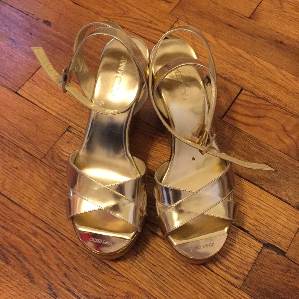 Authentic Jimmy Choo wedge sandals